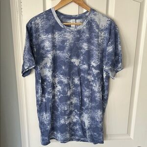 Alternative Large Blue Tie-Dye Men's Shirt